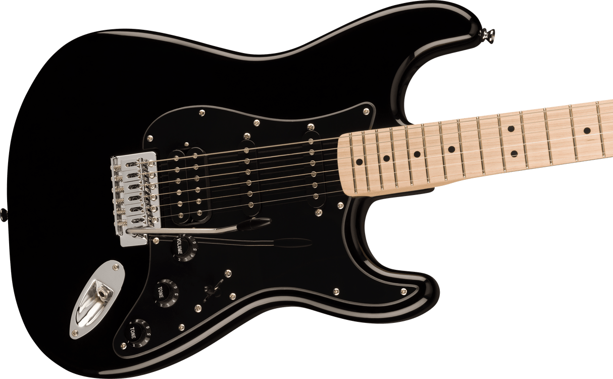 Fender Squier Sonic Stratocaster HSS Electric Guitar (Black)