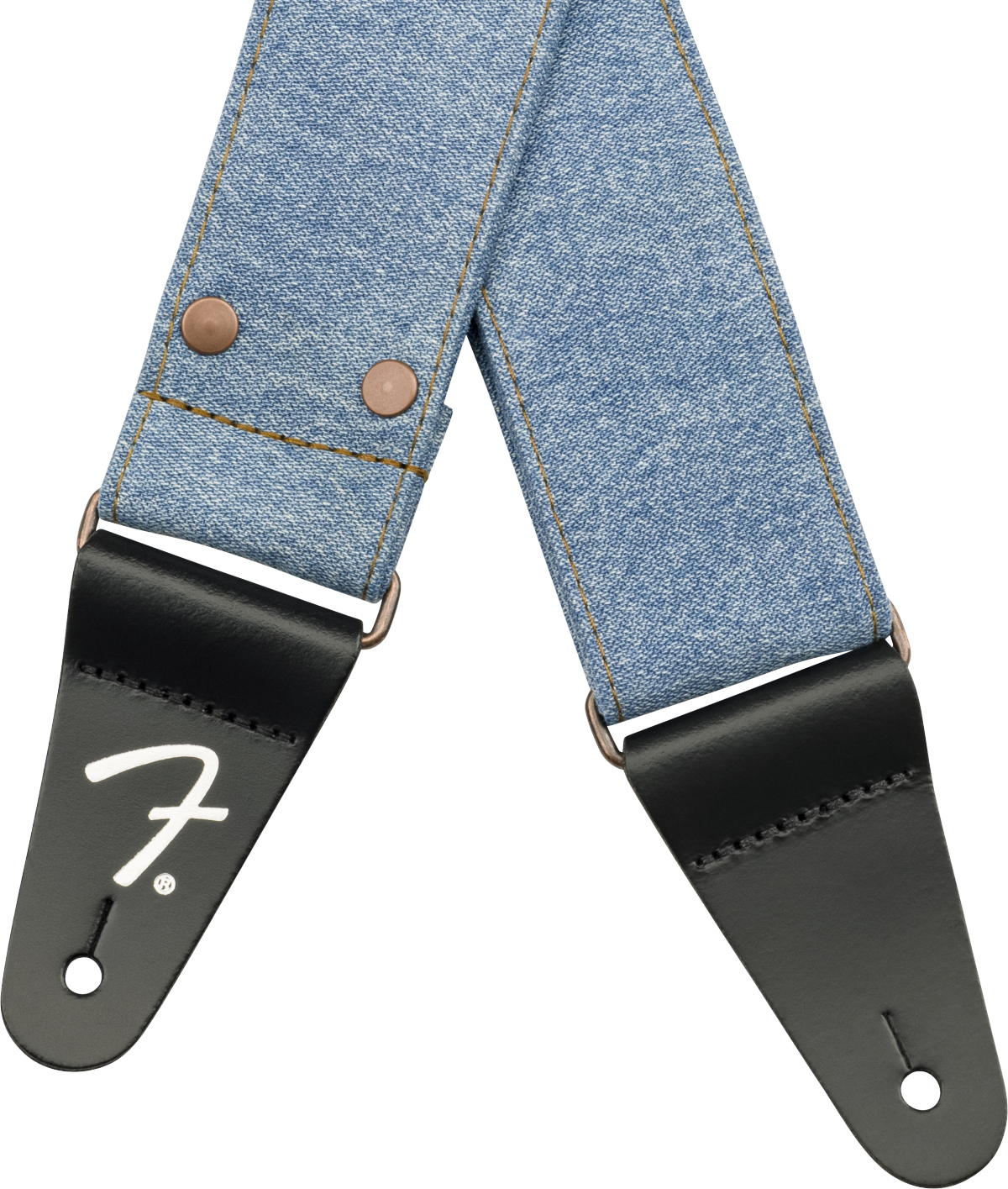 Fender x Wrangler Denim Guitar Strap (Light Indigo, 2")