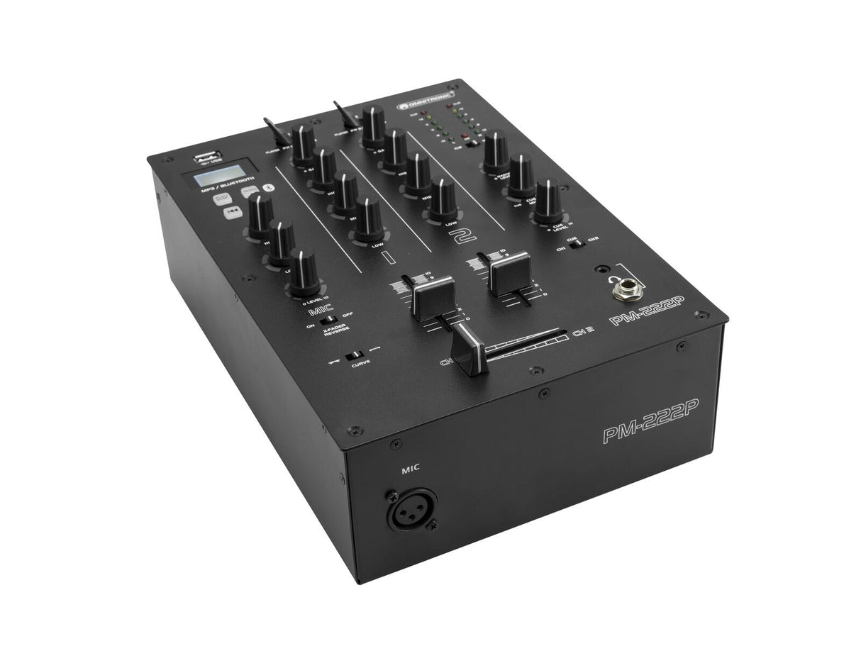 OMNITRONIC PM-222P 2-channel DJ Mixer with Player