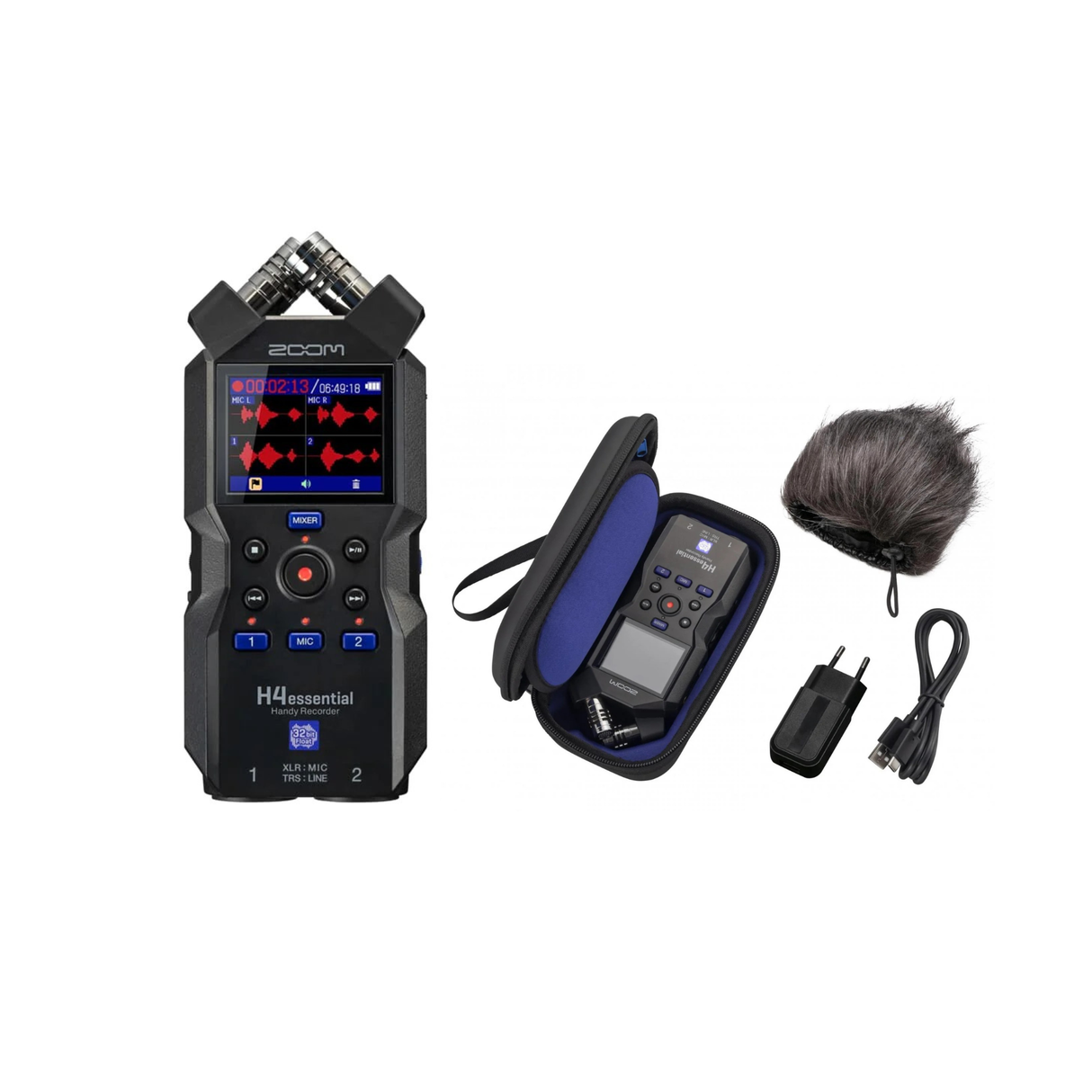 Zoom H4e Essential Handy Recorder + Accessory Package