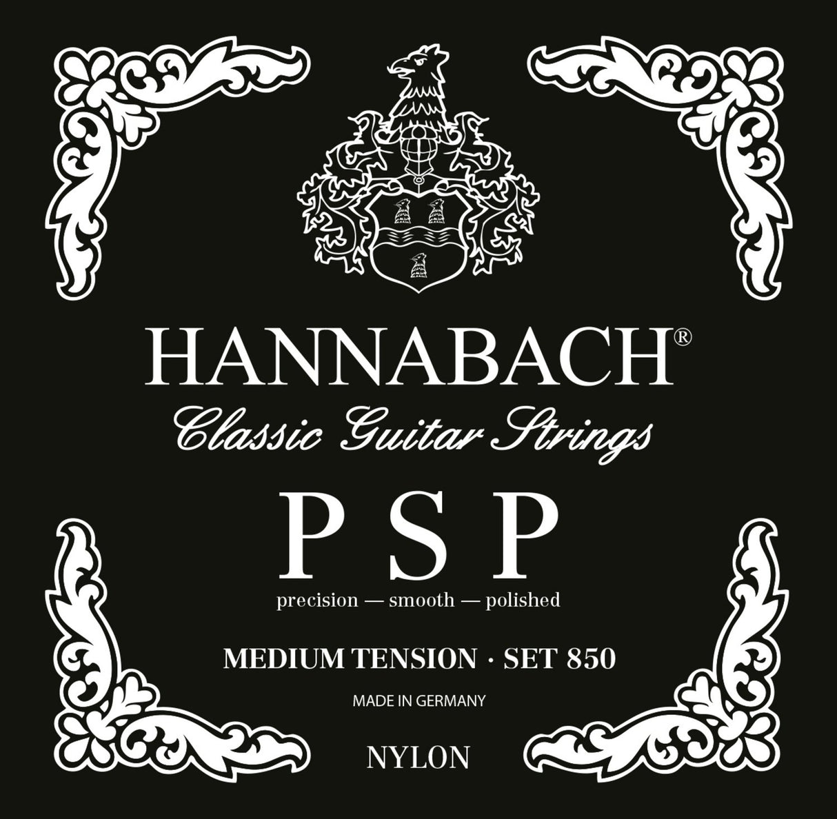 Hannabach strings for classical guitar Series 850 Medium tension PSP - 3-pack bass medium (8507MT)