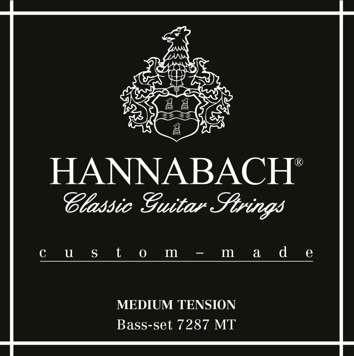 Hannabach Strings for classical guitar Series 728 Medium Tension Custom Made - 3 bass strings medium (7287MT)