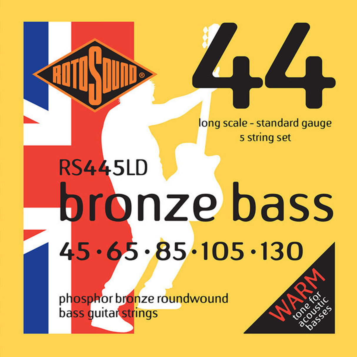 Rotosound Acoustic bass strings Bronze Bass 44 - Set 5-string Standard 45-130 (RS445LD)