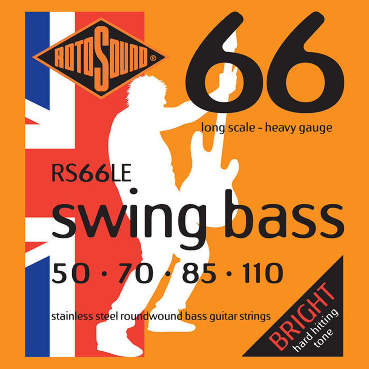 Rotosound E-Bass Strings Swing Bass 66 - Set 4-string Heavy 50-110 (RS66LE)