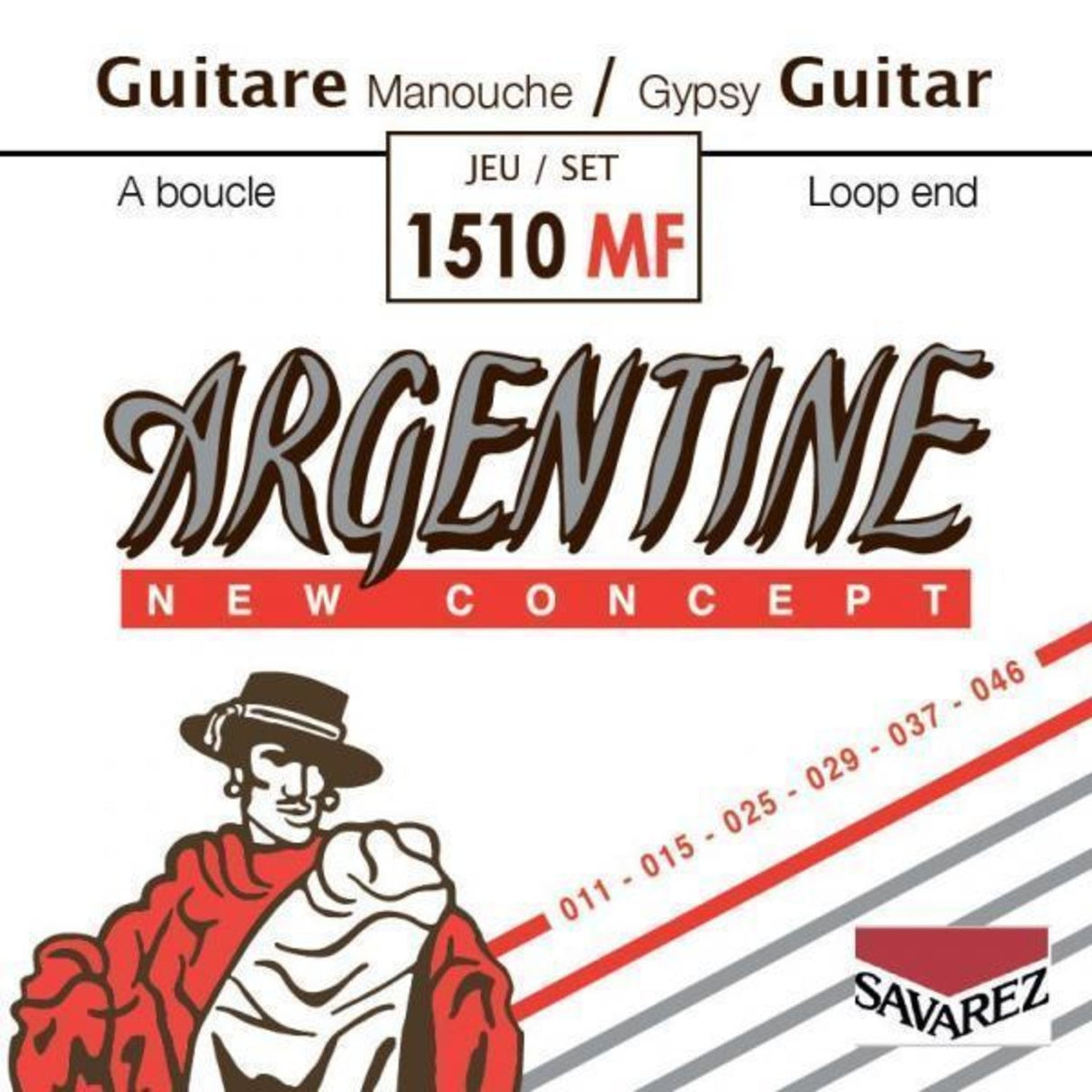 Savarez Strings for Acoustic Guitars Argentine - Set (1510MF)