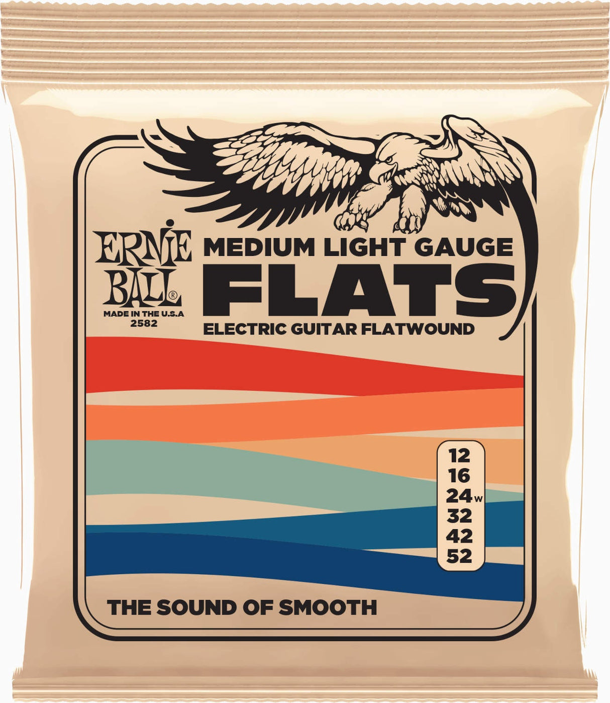 Ernie Ball 2582 Flatwound Medium Light