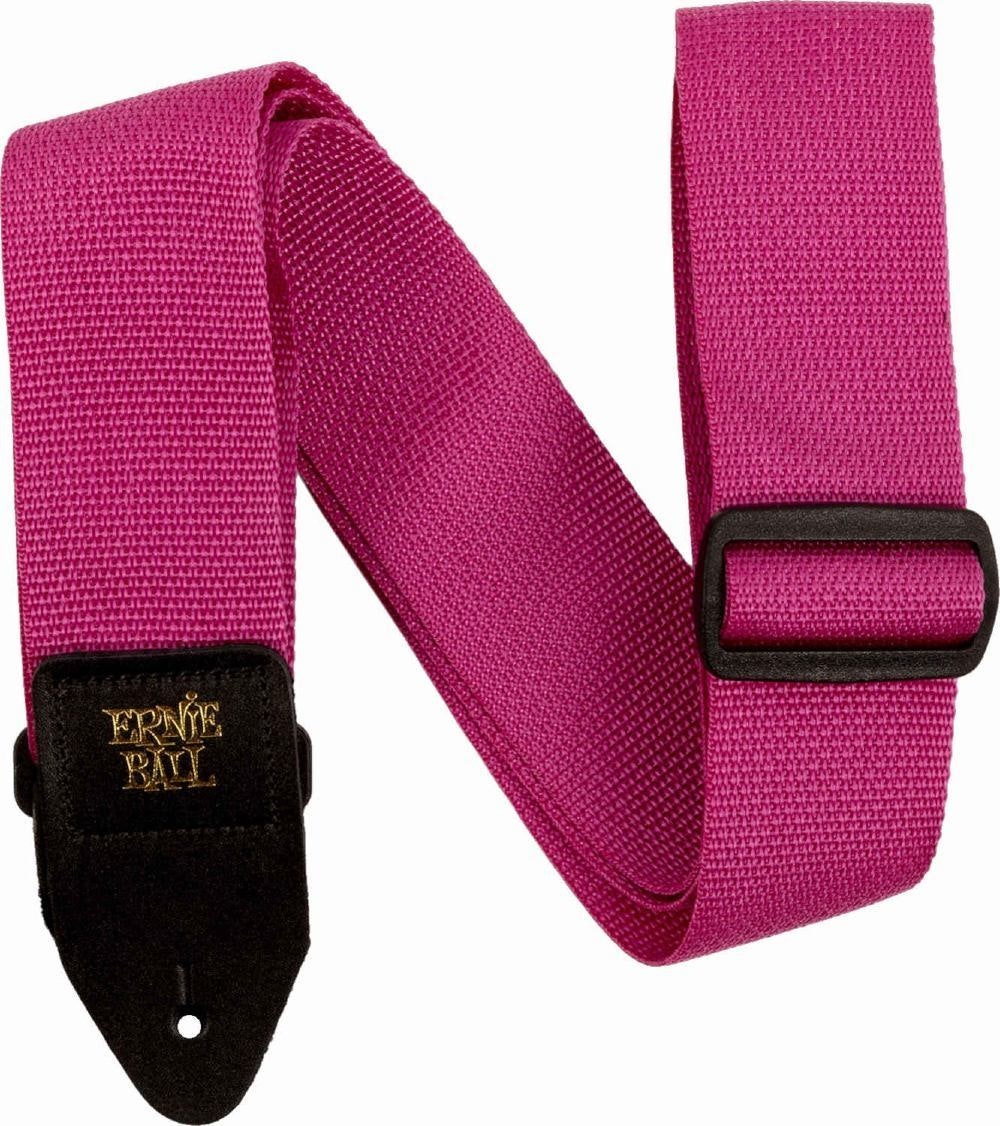 Ernie Ball 5355 PolyPro Guitars Strap Raspberry Red with Blac