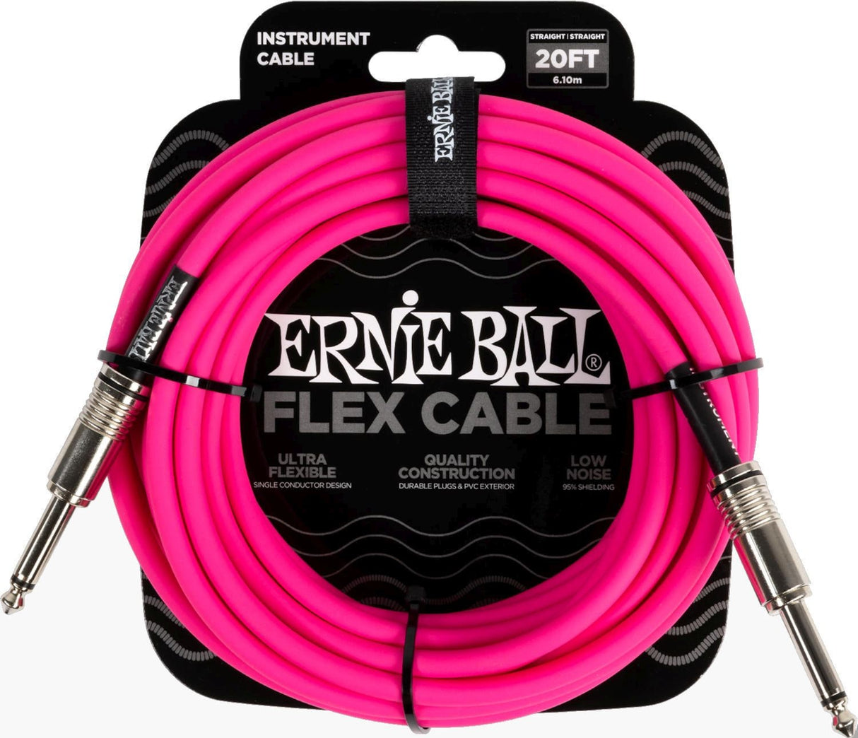 Ernie Ball 6418 FLEX Instrument Cable 6m - Pink