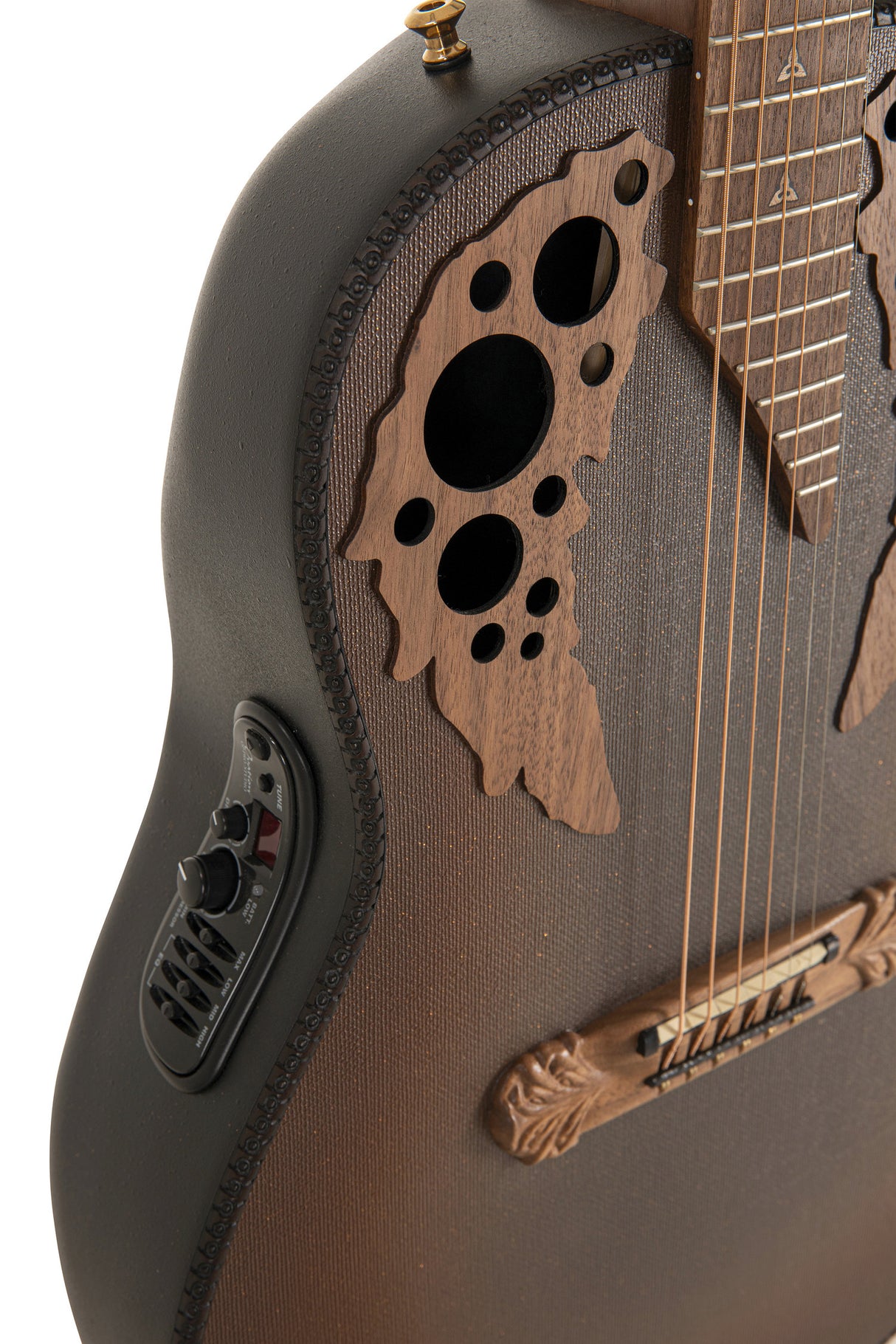 Adamas E-Acoustic Guitars 1687GT Deep Non-Cutaway - Reverse Brown Burst (1687GT-9W-G)
