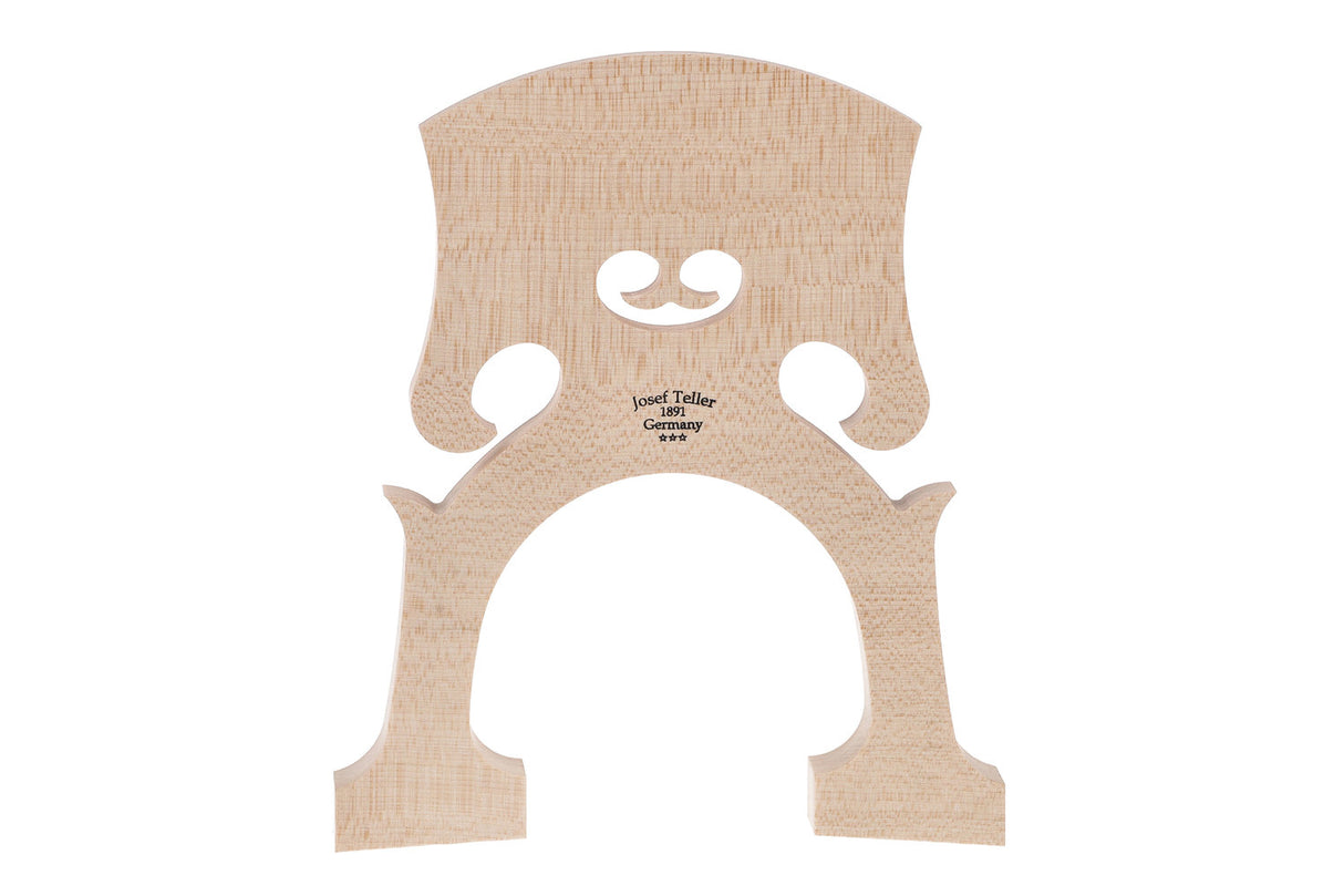 Teller double bass bridge Belgian model - 3/4 (Foot width 155)