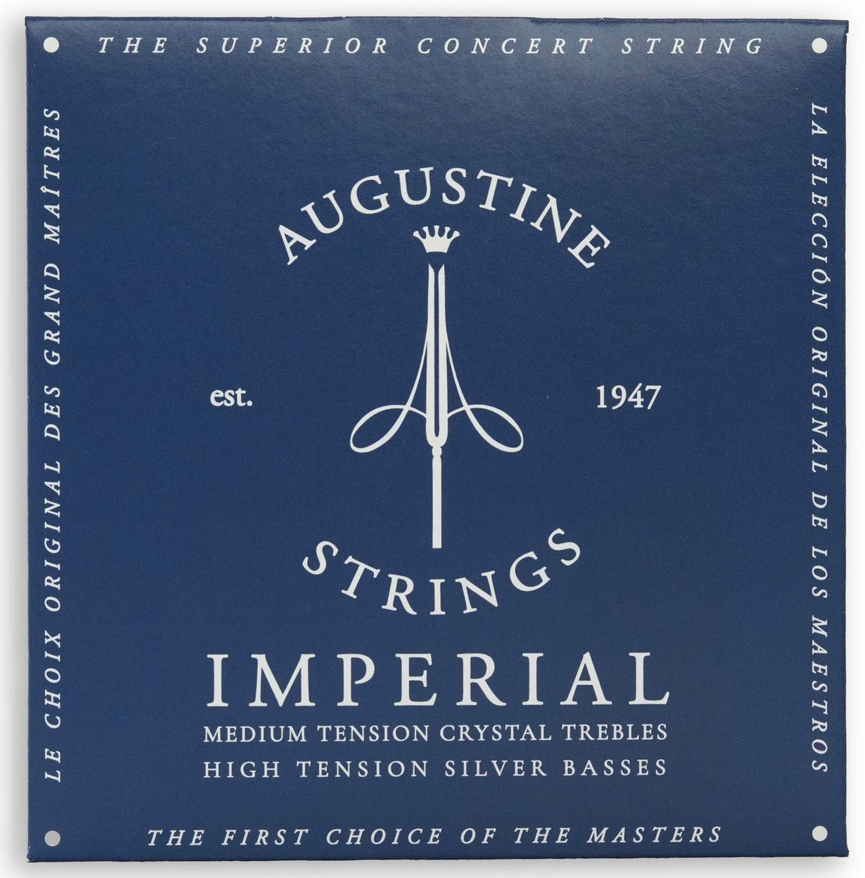 Augustine Strings for classic guitar Imperial Crystal Nylon medium - Set Imperial Blue (medium/high)
