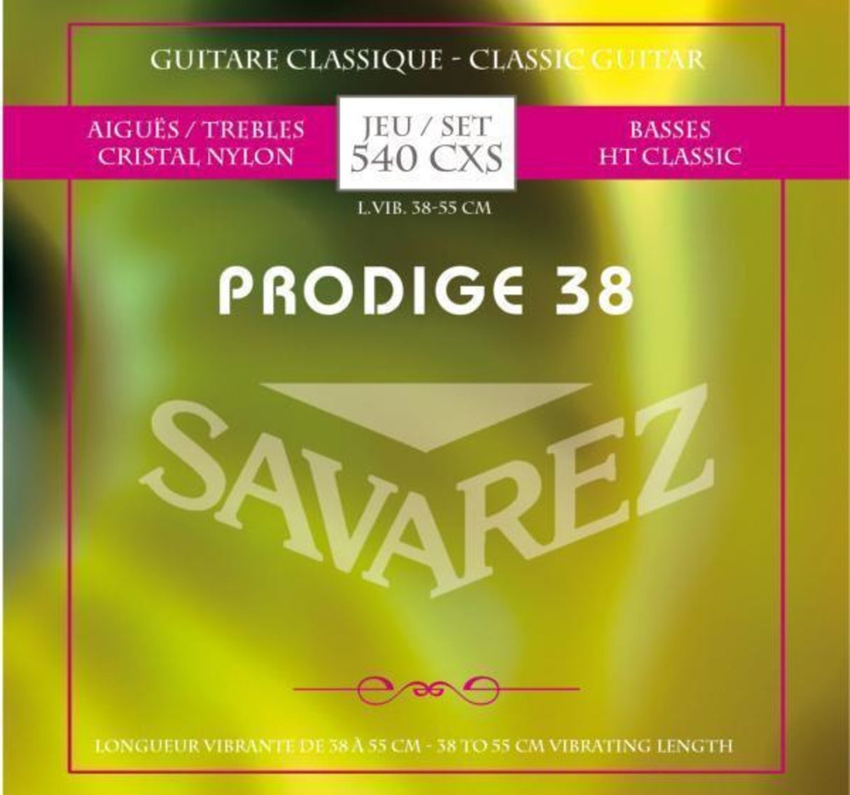 Savarez Strings for classical guitars Prodige 38 Children's Guitars - 1/8-1/2 Nylon (540CXS)
