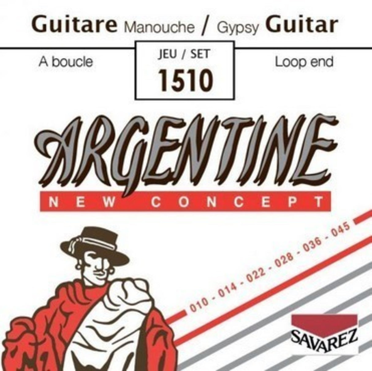 Savarez Strings for Acoustic Guitars Argentine - Set (1510)