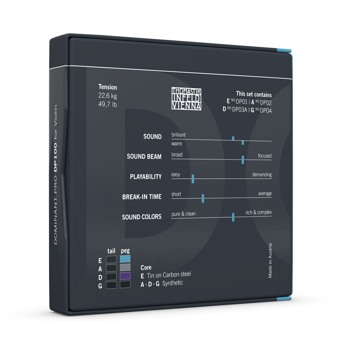 Thomastik-Infeld Violins strings Dominant Pro - Set (DP100)