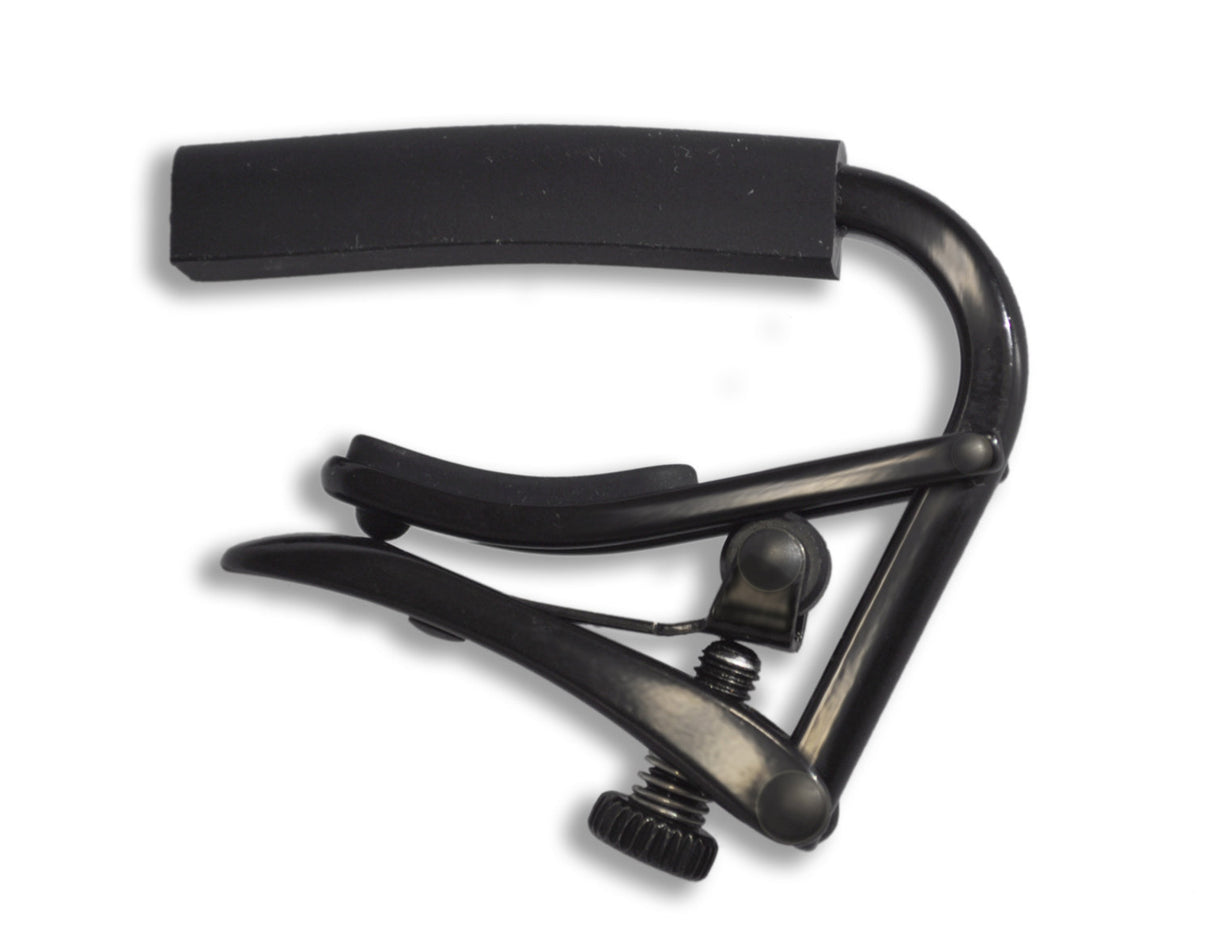 Shubb capo Standard Capo - electric guitar, 7.25" radius, black (C4k)