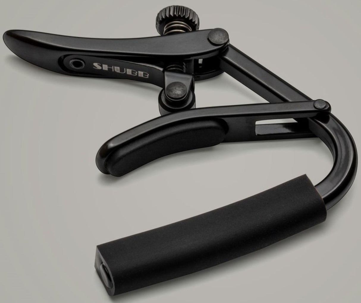 Shubb capo Standard Capo - electric guitar, 7.25" radius, black (C4k)