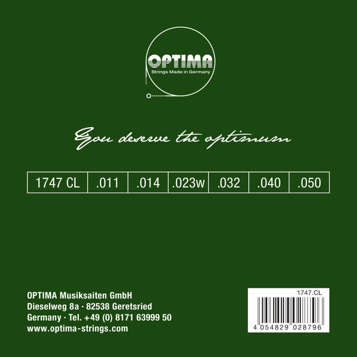 Optima Strings for Acoustic Guitars Gold strings - Set (1747CL)