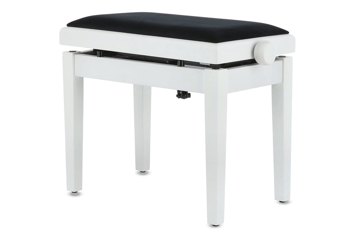 GEWA Deluxe Autolift piano bench - White matte