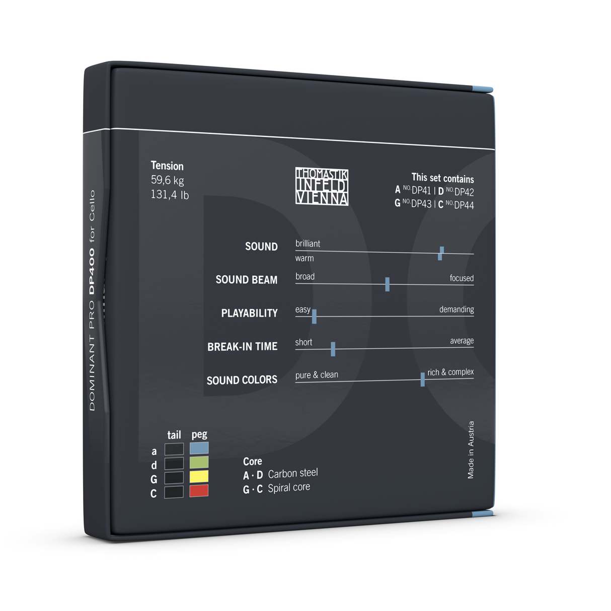Thomastik-Infeld Cellos Strings Dominant Pro - Set medium (DP400)