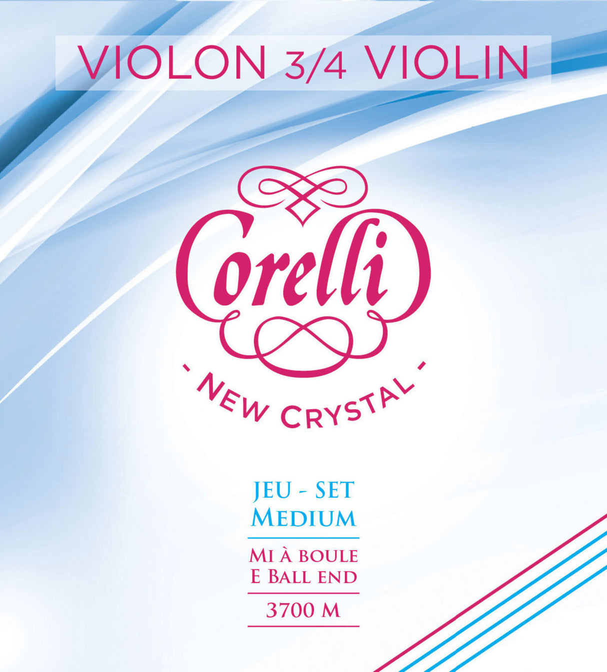 Corelli Violins strings New Crystal - A 3/4 (3702M)