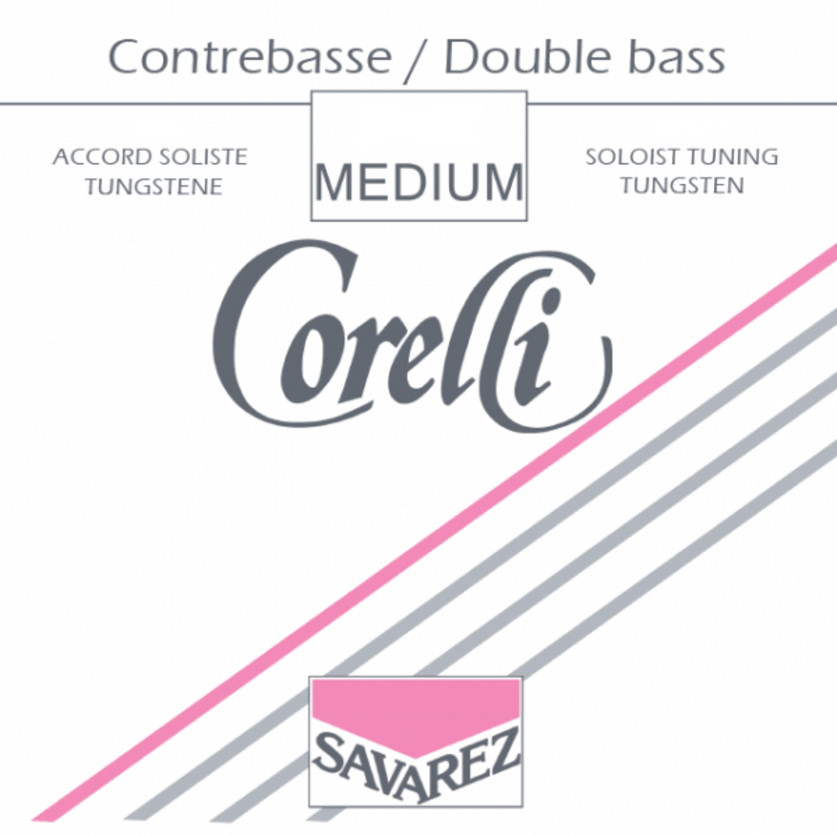 Corelli double bass strings Solo tuning nickel - Medium (361M)