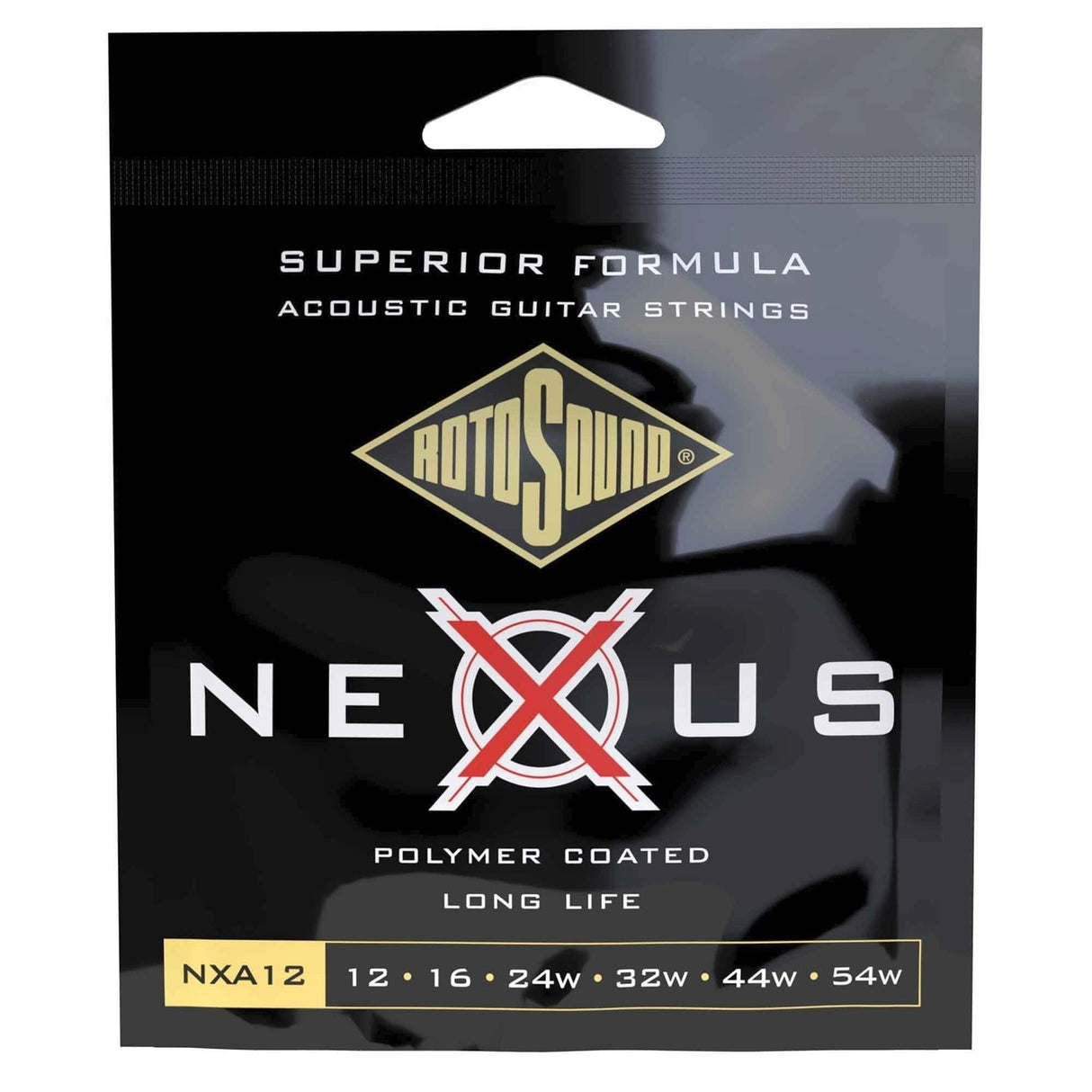 Rotosound Strings for Acoustic Guitars Nexus Coated - Medium Light Set 12-54 (NXA12)