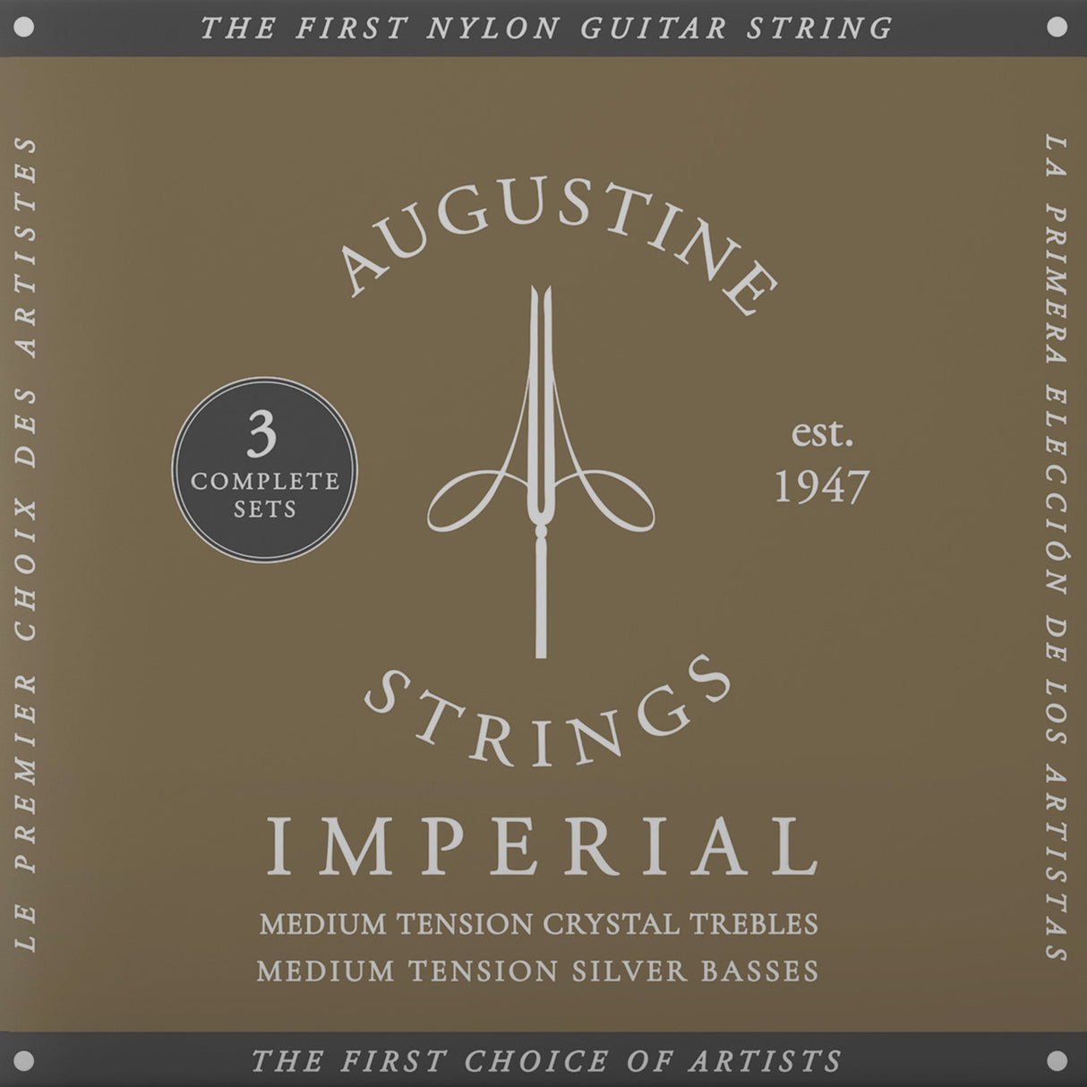 Augustine strings for classical guitar Imperial Crystal Nylon medium - 3 x set Imperial Red (medium/medium)