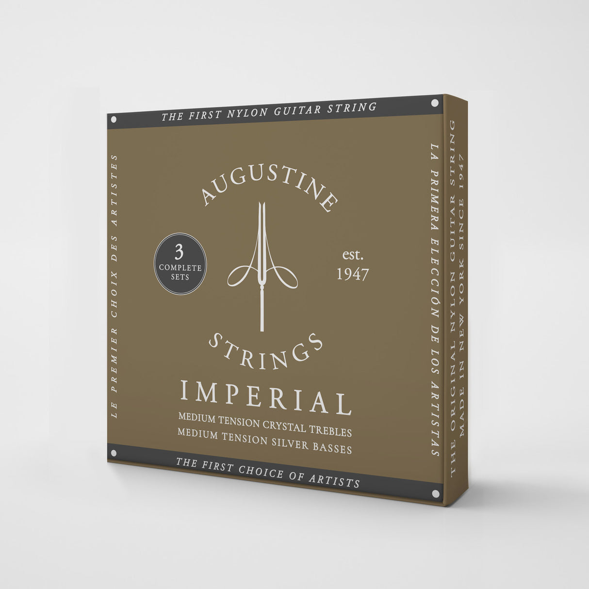 Augustine strings for classical guitar Imperial Crystal Nylon medium - 3 x set Imperial Red (medium/medium)