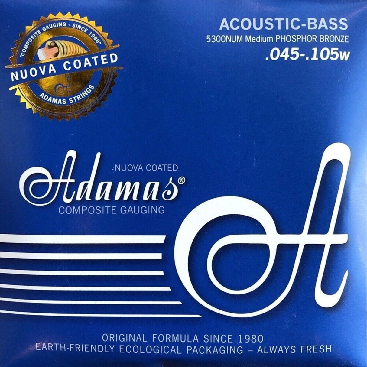 Adamas Strings for acoustic bass Nuova coated - Set 4-string med (5300NU-M)