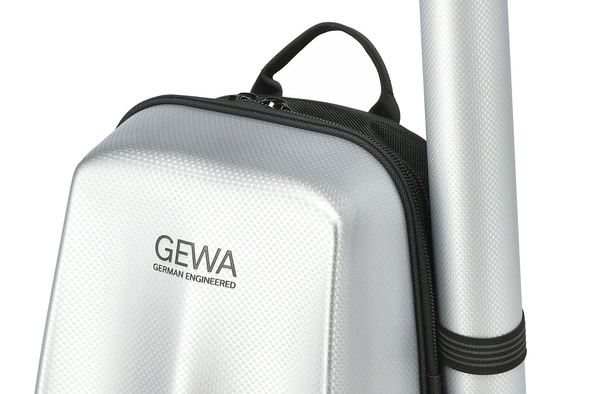GEWA Backpack for Violins case Space Bag - Silver 4/4 - 3/4 (33 x 67 (with bow case 79 ) x 19 cm)