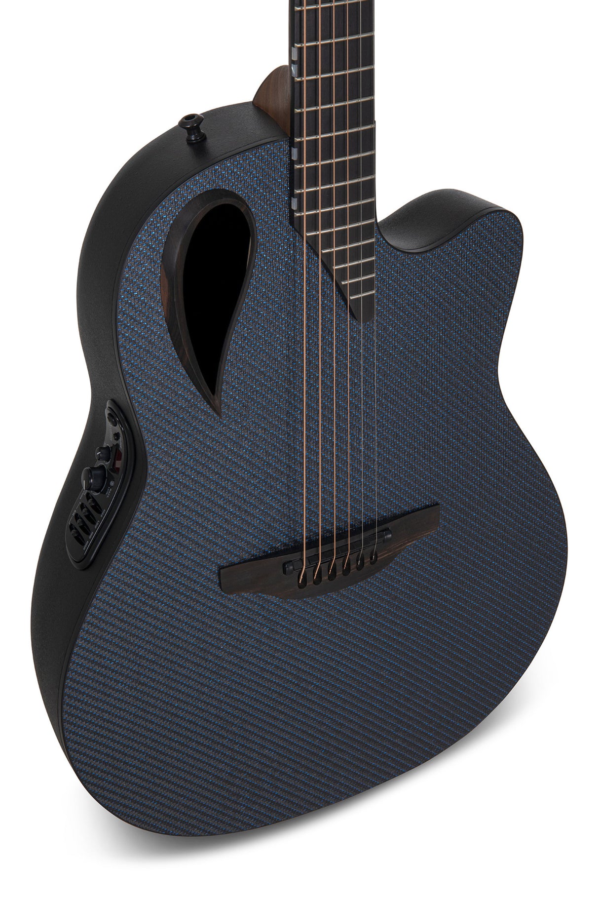 Adamas E-Acoustic Guitars Adamas MD80-NWT Mid-Depth Contour Cutaway - NWT Blue Reflection (MD80-8R-G)