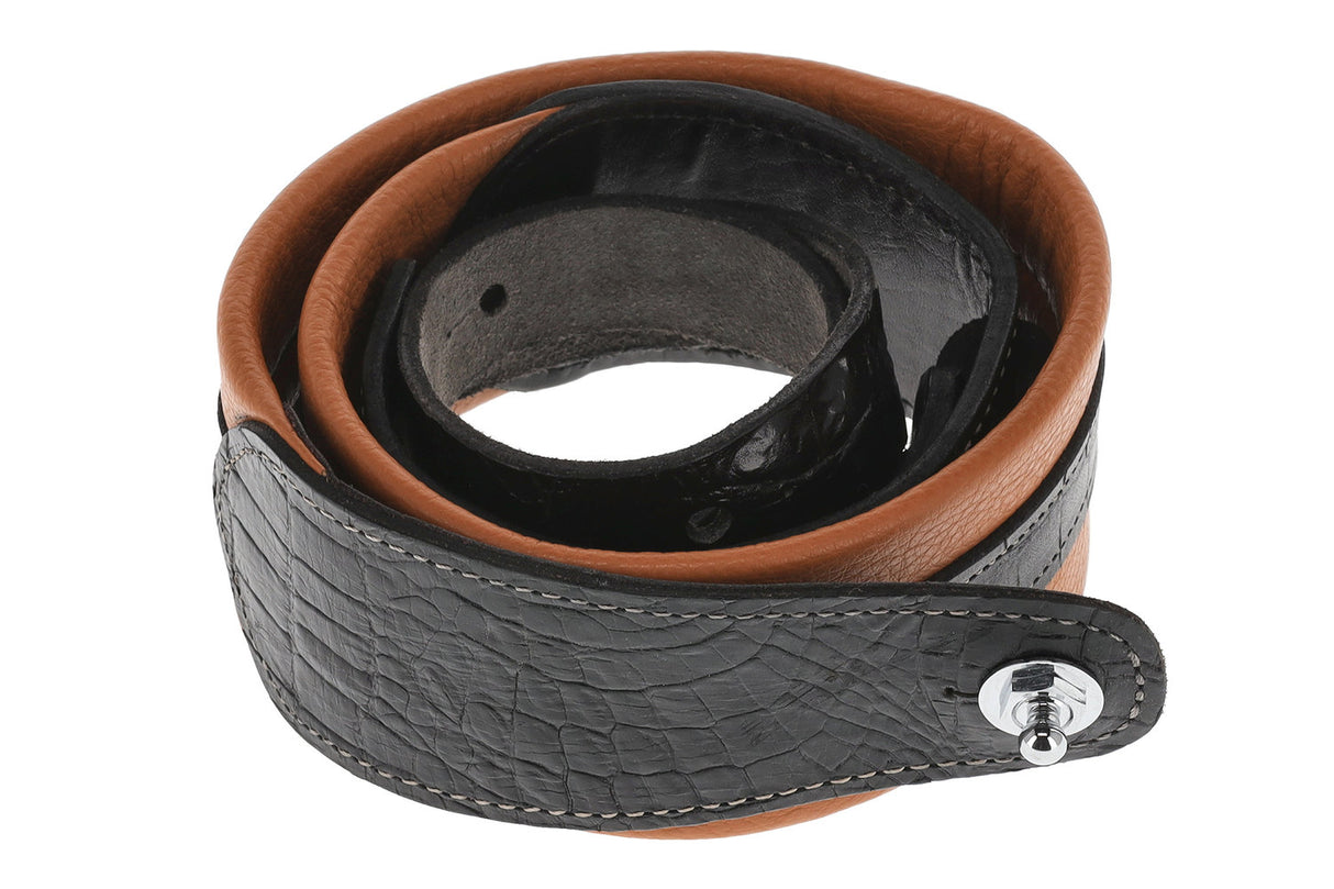 GEWA Guitars Straps Prestige 65 padded Security Locks - dry sand/black