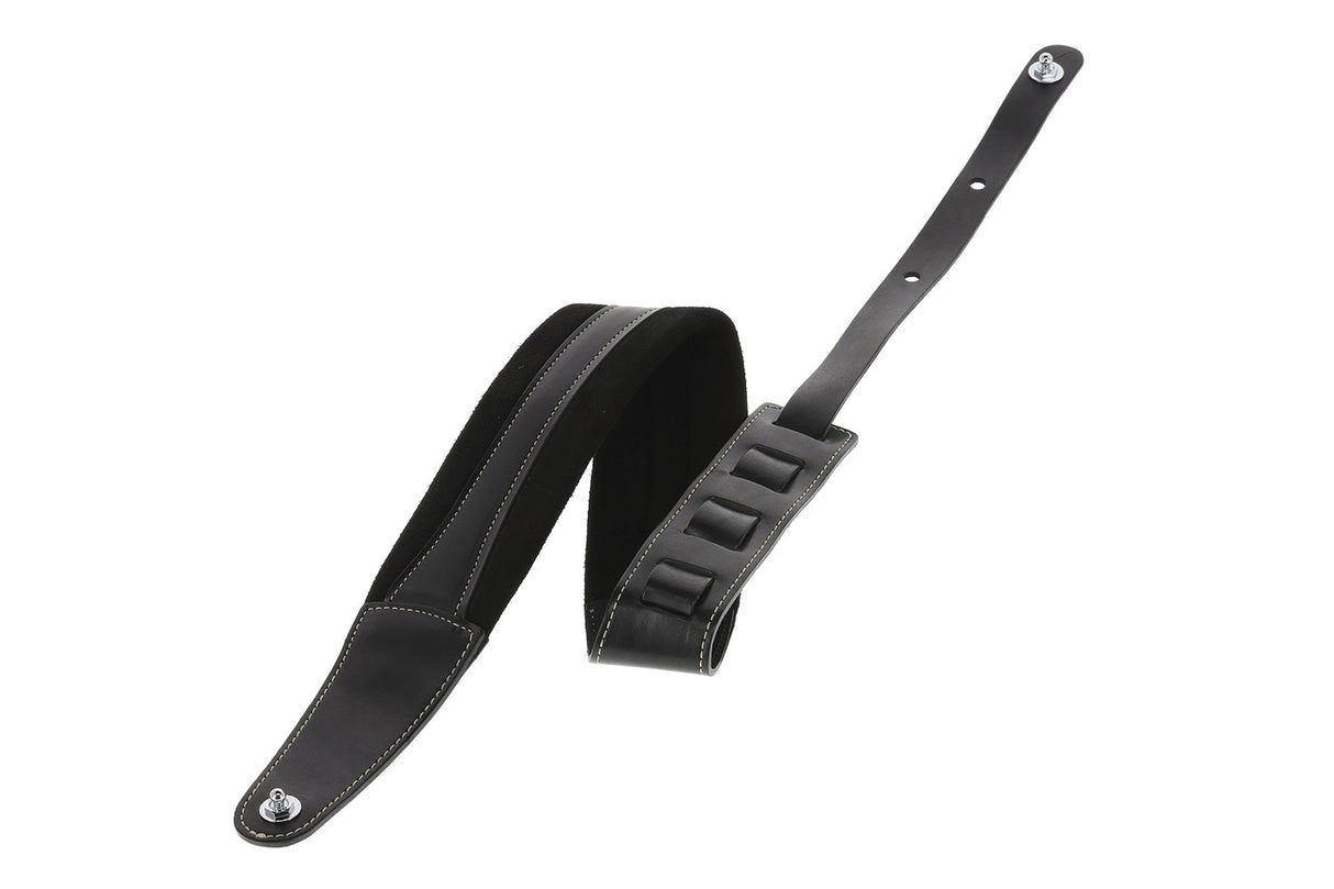 GEWA Guitars Straps Prestige 85 padded Security Locks - black/black