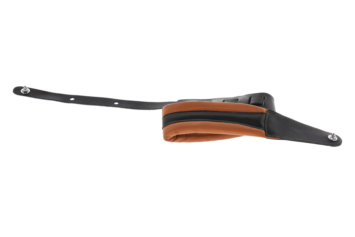 GEWA Guitars Straps Prestige 85 padded Security Locks - dry sand/black