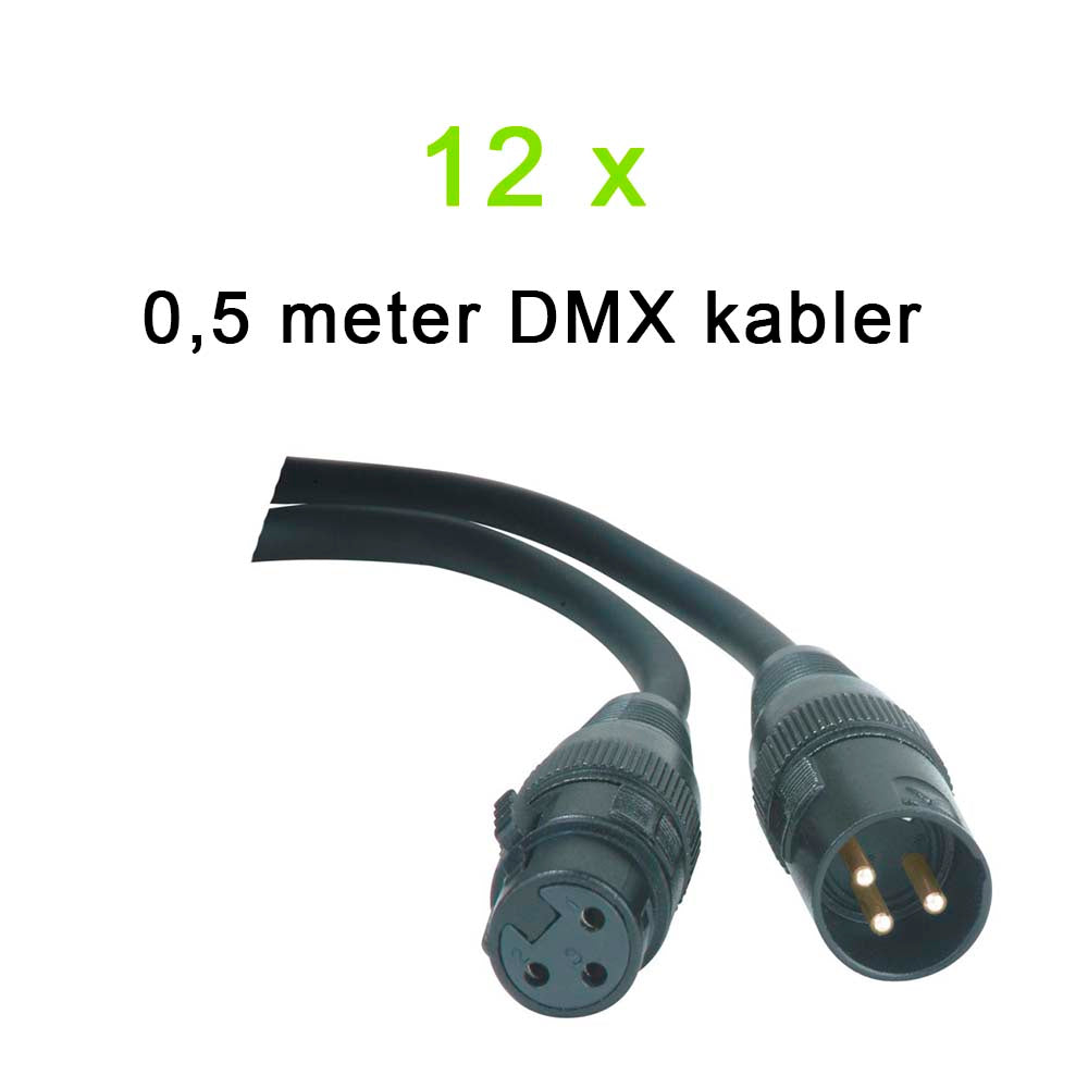 DMX Cable Pack (12x0.5m)