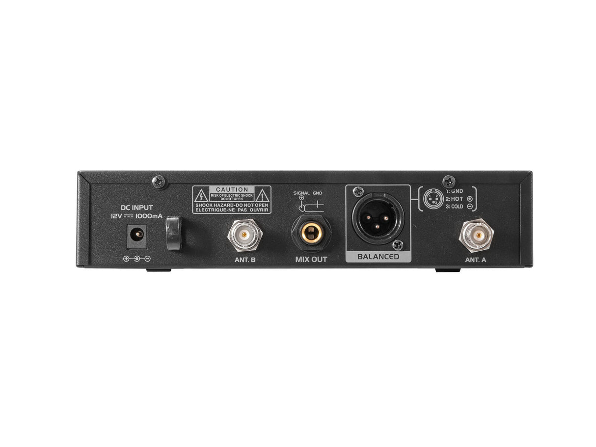 OMNITRONIC UHF-601 1-channel Wireless Mic System 823-832/863-865 MHz