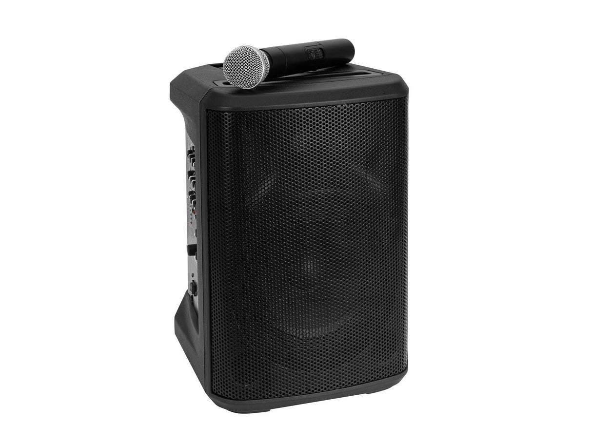 OMNITRONIC Set PORTY-8A Drahtlos-PA-System + Bodypack Transmitter incl. Headset + Soft Bag