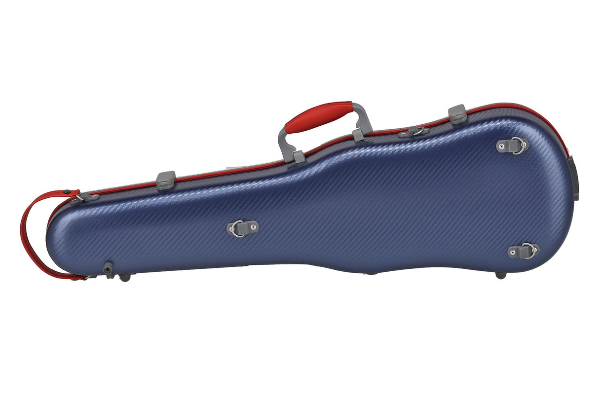 PURE GEWA Form-shaped violin cases Polycarbonate FUN - 4/4 - 1/2 (Blue / Black)