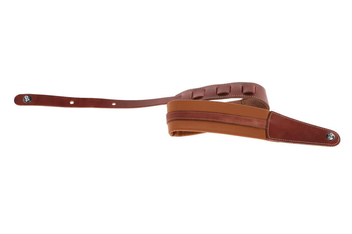GEWA Guitars Straps Prestige 65 padded Security Locks - dry sand/brown