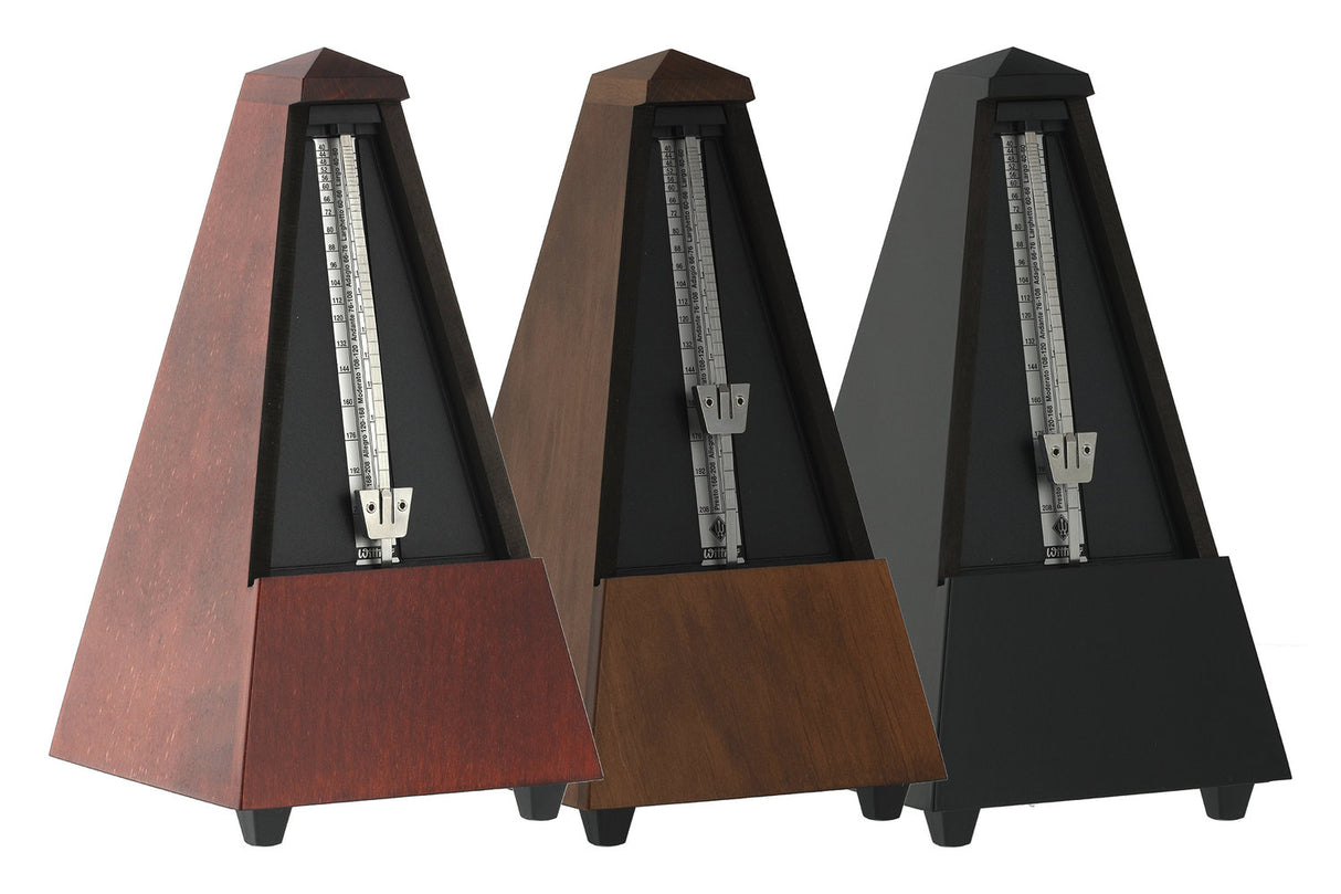 Wittner Metronome pyramid shape - Mahogany-colored, high-gloss 810