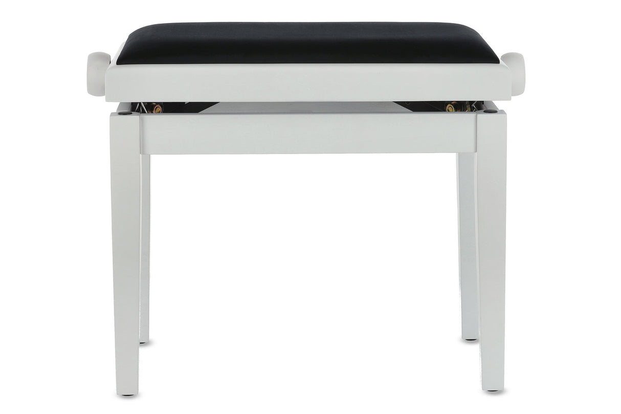 GEWA Piano bench Deluxe - Matt white (Seat black)