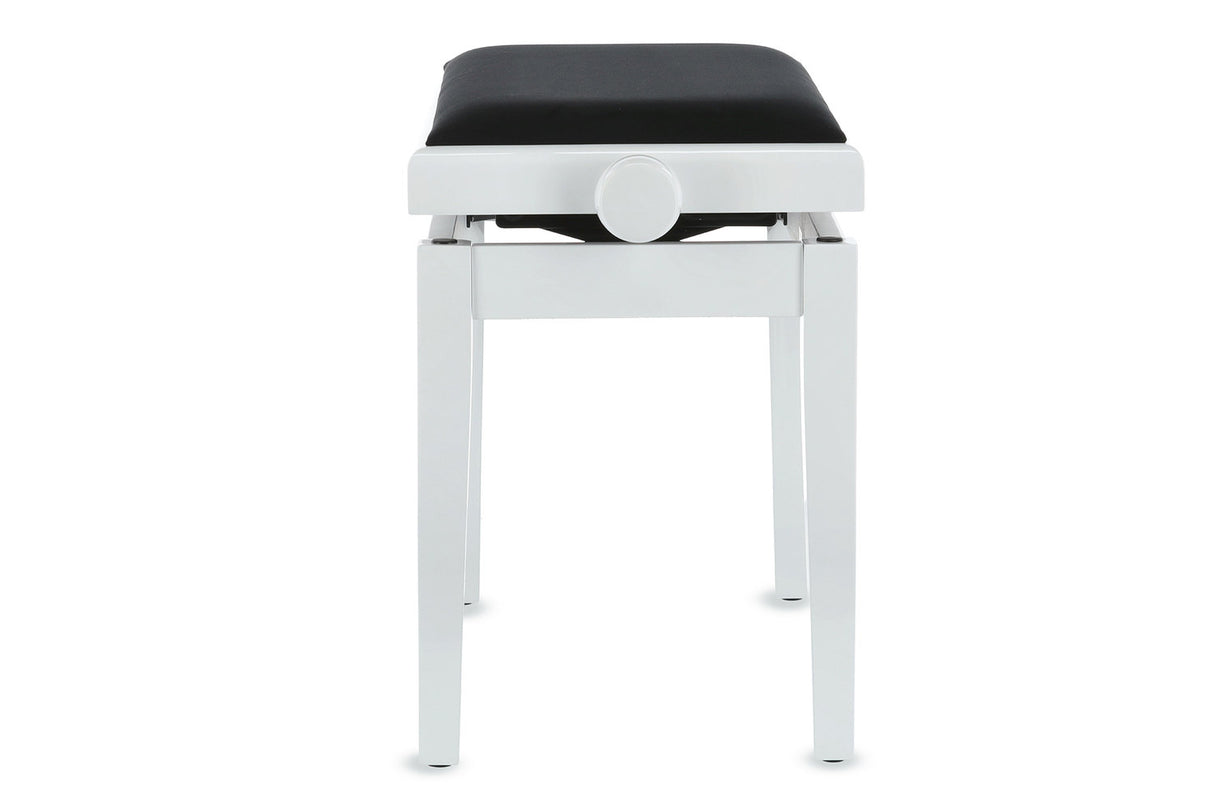 GEWA Piano bench Deluxe - Matt white (Seat black)