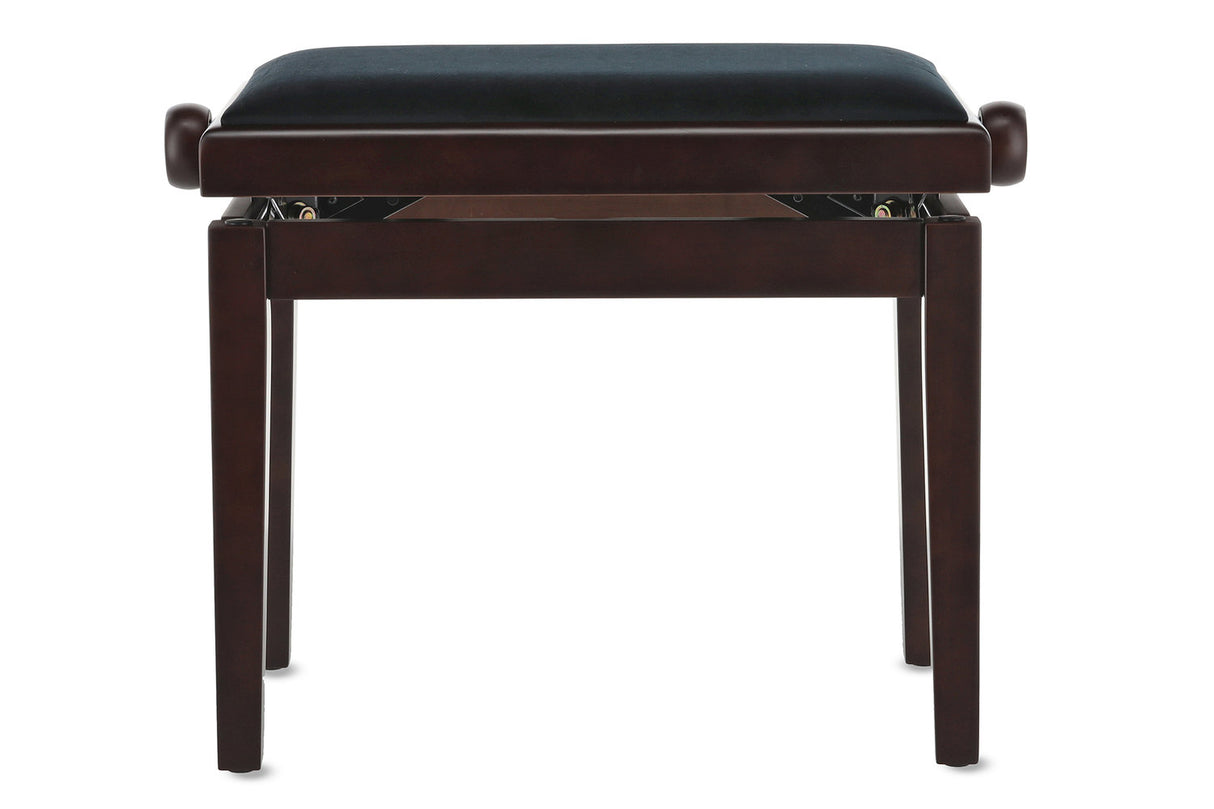 GEWA Piano bench Deluxe - Matt rosewood (Seat black)