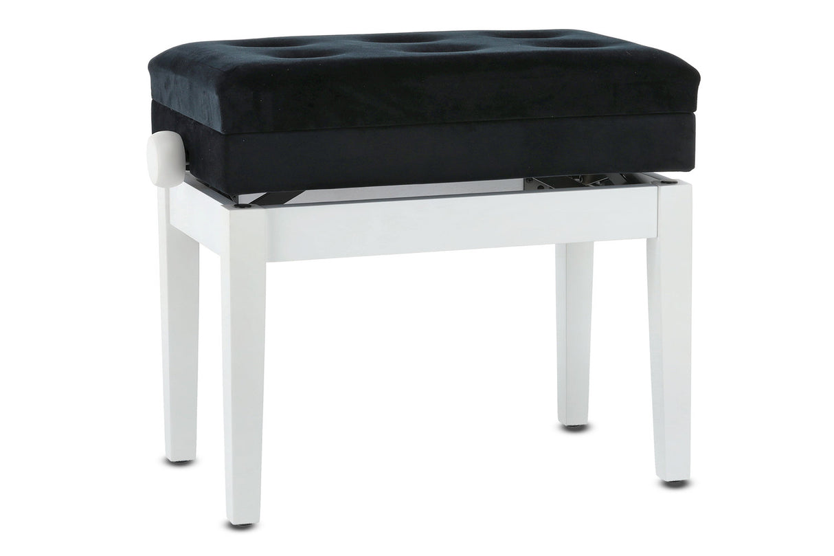 GEWA Piano bench Deluxe Compartment - White matte