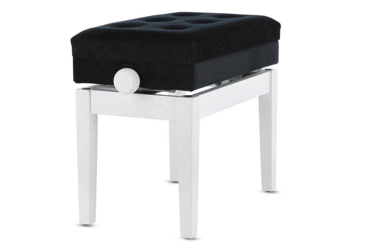 GEWA Piano bench Deluxe Compartment - White matte