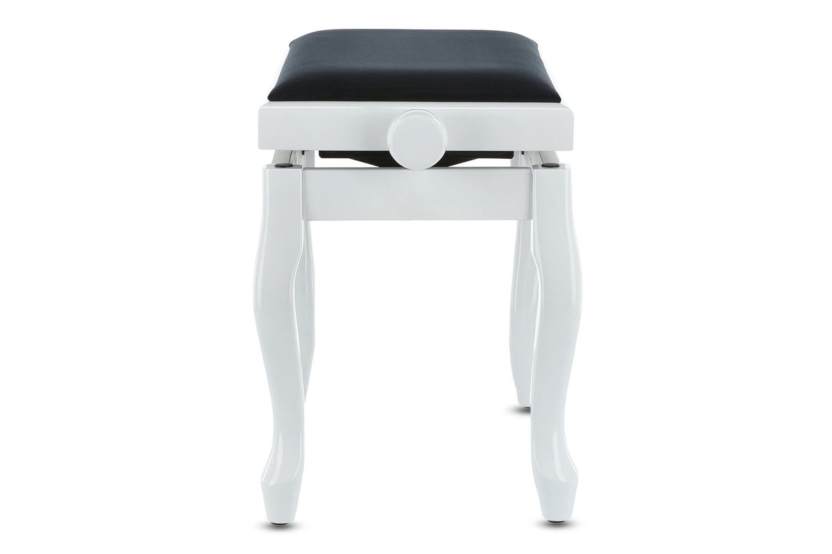 GEWA Deluxe Classic piano bench - White high gloss
