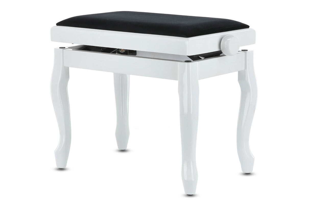 GEWA Deluxe Classic piano bench - White high gloss