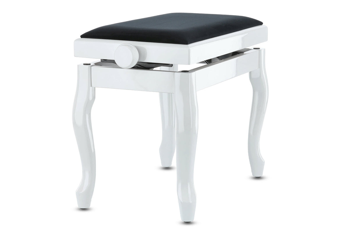 GEWA Deluxe Classic piano bench - White high gloss