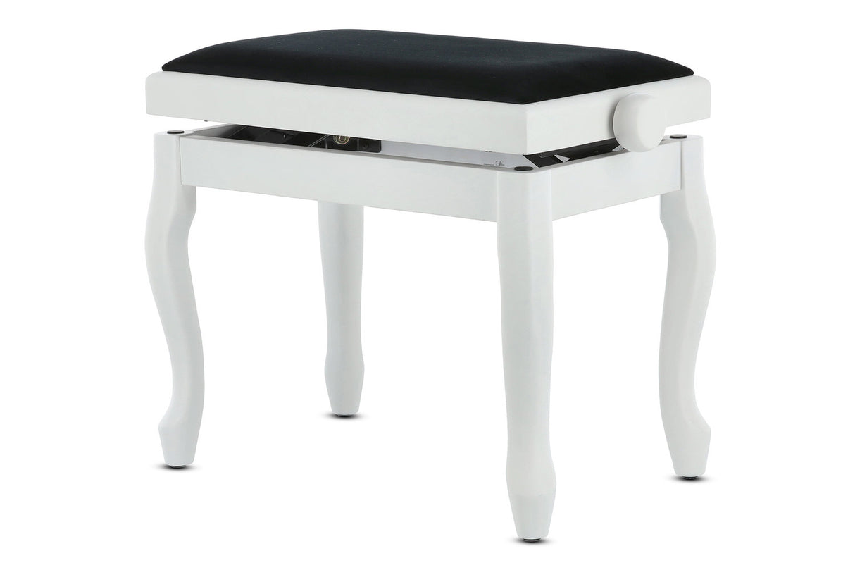 GEWA Piano bench Deluxe Classic - White matte