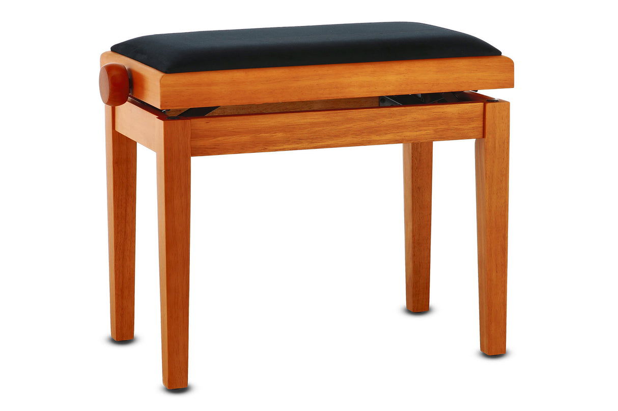 GEWA Piano bench Deluxe - Matt maple (Seat black)